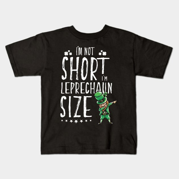 Funny Dabbing leprechaun shirt - perfect gift for St Patrick Kids T-Shirt by Pummli